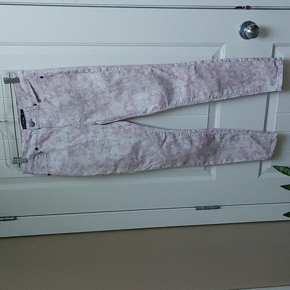Design lab stretchy light purple and white pants 28 - Picture 2 of 12